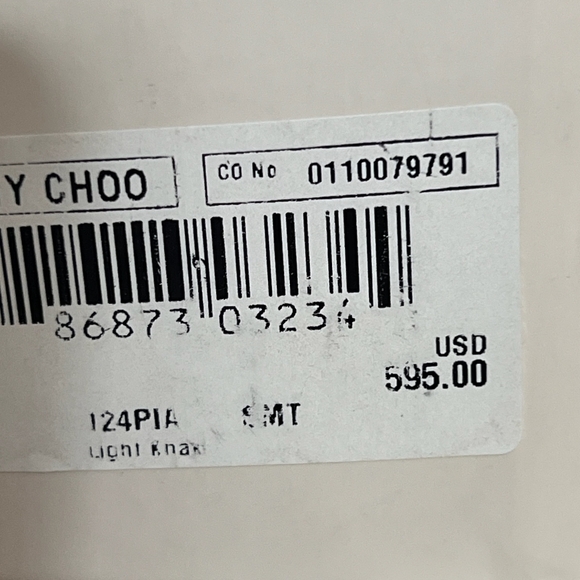 JIMMY CHOO PIA METALLIC GOLD CORK WEDGE SANDALS SIZE 39 ( 8.5) - Picture 9 of 9